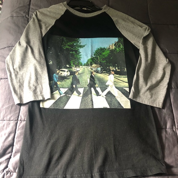 Tops - Beatles Abbey Road jersey black and grey